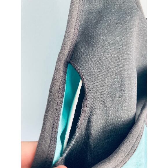 Baomosi Sports Bra XL NWT Turquoise and Gray - Picture 5 of 5